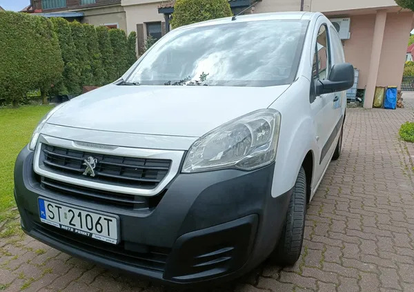 śląskie Peugeot Partner cena 40900 przebieg: 166500, rok produkcji 2017 z Tychy